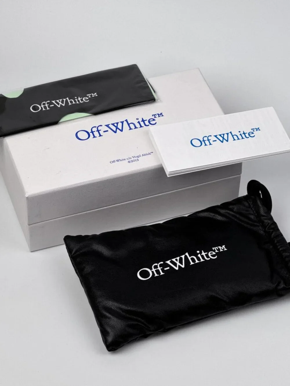 OFF-WHITE OERI008 VIRGIL 1007 BLACK SQUARE DARK GREY SUNGLASSES